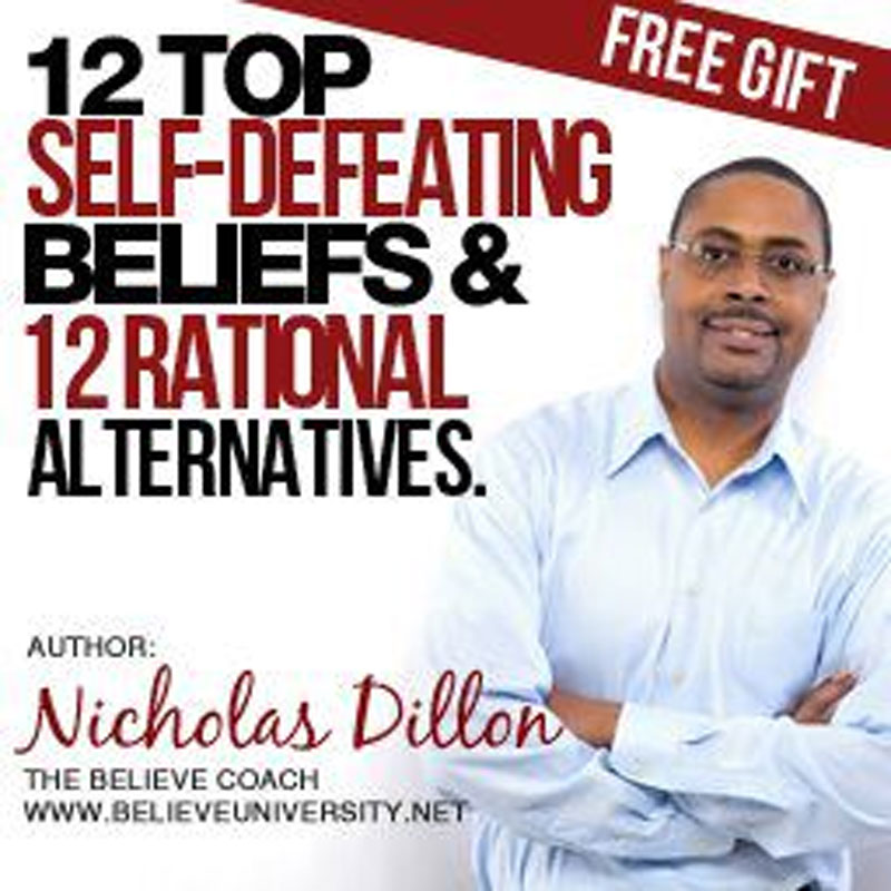 Cover - 12 Top Irrational, Self-Defeating Beliefs & 12 Rational Alternatives